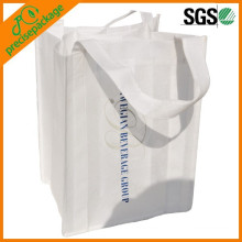 Reutilizable PP Non Woven 6 botellas de vino bolsas